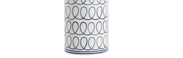 Loop 28.75" Ceramic Modern Column LED Table Lamp - JONATHAN Y